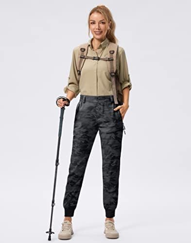 פודולה נשים של גולף רצים קל משקל טיולים מטען מכנסיים עמיד למים עבור נסיעות קמפינג ללכת עם רוכסן כיסים