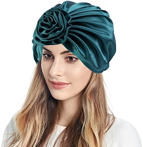 למתוח טורבן פרח כובע לנשים מסוקס לעטוף טורבן מוסלמי אופנה מראש קשור קשר שיער מכסה הכימותרפיה כיסוי ראש