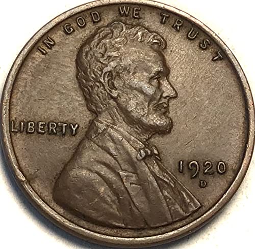 1920 D Lincoln Cent Cent Penny מוכר על לא מחולק