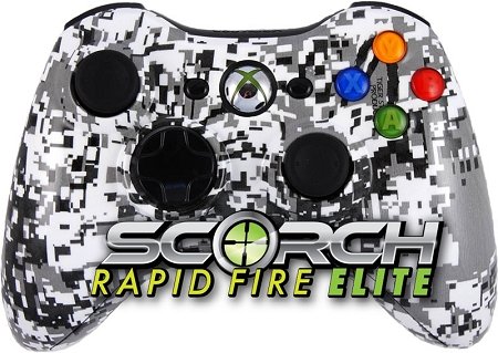 Artic Digital Camo Scorch Elite Rapid Fire Controller עבור Xbox 360