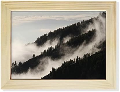 Diythinker ערפל ערפל ערפל ערפל שמיים ענני שולחן עבודה שולחן עבודה מסגרת תמונה תמונה קישוט לאמנות ציור 6x8 אינץ '