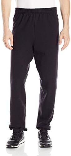 סווטשירטים שחורים של Hanes ComfortSoft לגברים עם סט מכנסיים צמר שחור