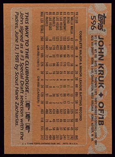 1988 Topps 596 ג'ון קרוק סן דייגו פדרס NM/MT Padres